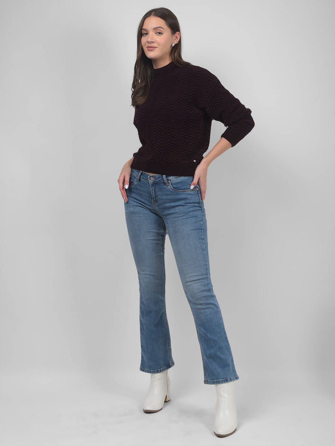 Numero Uno Women Solid Light Blue Jeans